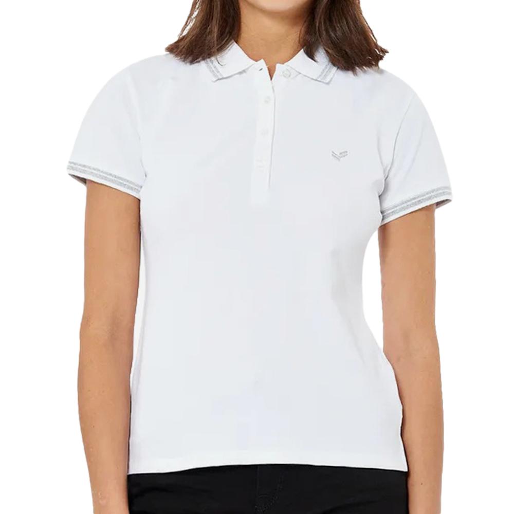 Polo Blanc Femme Kaporal Courtes pas cher