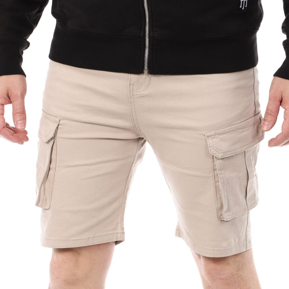 Short Cargo Beige Homme La Maison Blaggio VEGALIA pas cher