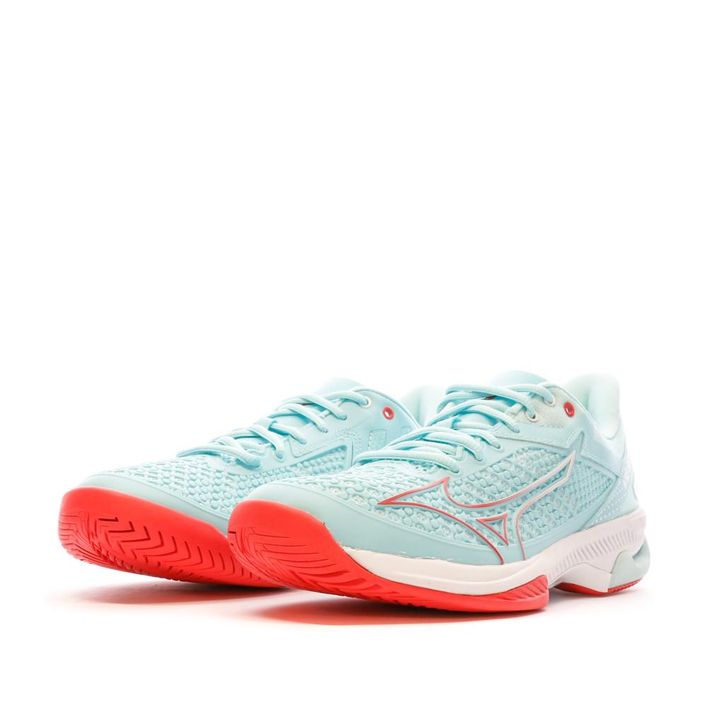 Chaussures de Tennis Bleu Femme Mizuno Exceed Tour vue 6