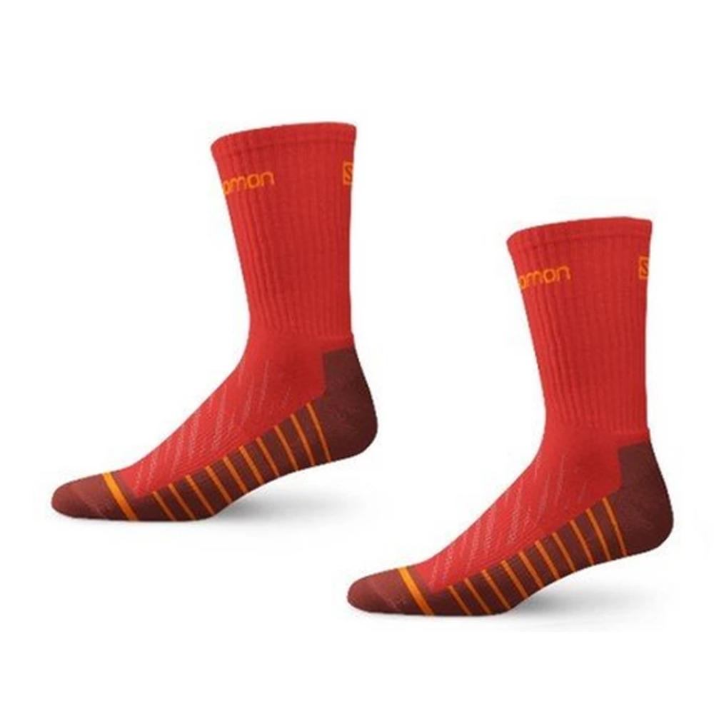 X2 Paires de Chaussettes Rouge Mixte Salomon Unisex Life 2 pas cher