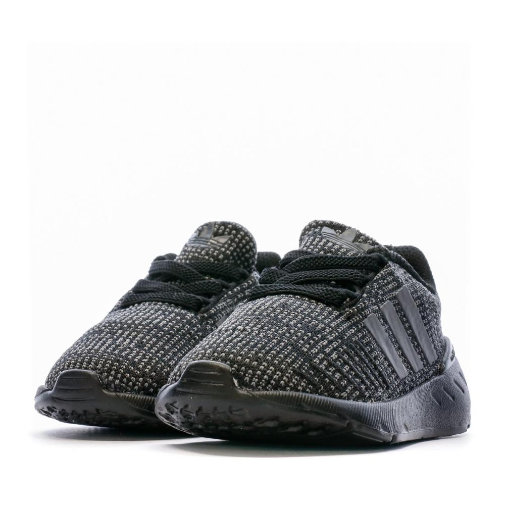 Baskets Noir/Gris Garçon Adidas Swift Run 22 vue 6