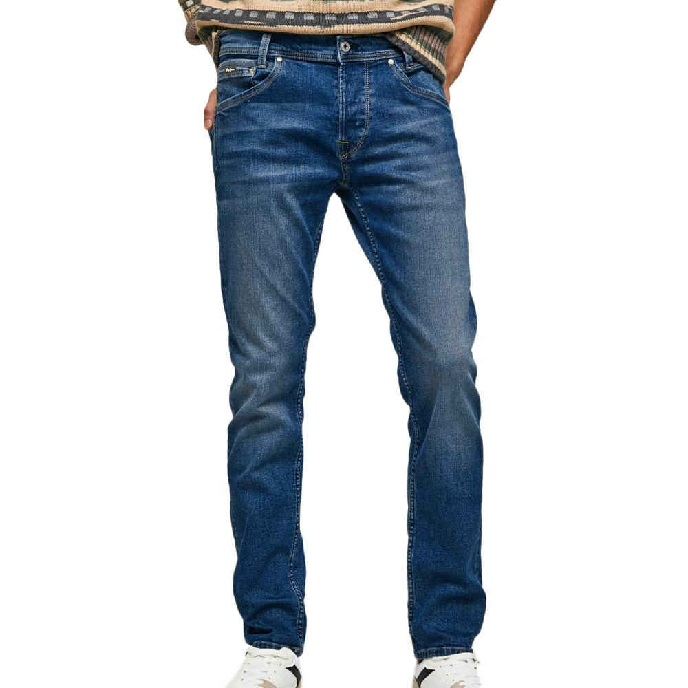 Jean Regular Bleu Homme Pepe jeans Spike pas cher