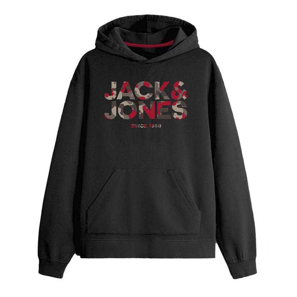 Sweat Noir Garçon Jack & Jones James pas cher