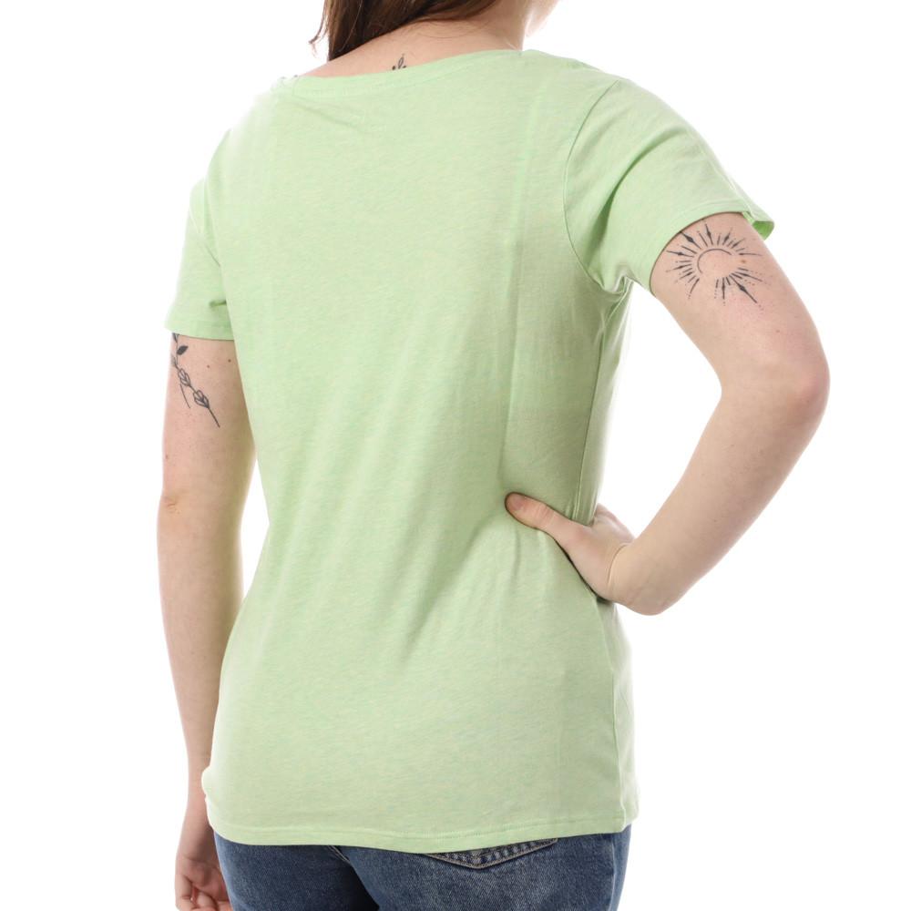 T-shirt Vert Femme Teddy Smith Narcisse vue 2