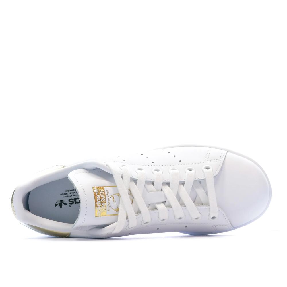 Stan Smith Baskets Blanc/Doré Femme Adidas vue 4