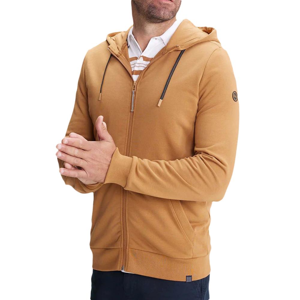 Sweat Zippé Camel Homme Luciozip pas cher