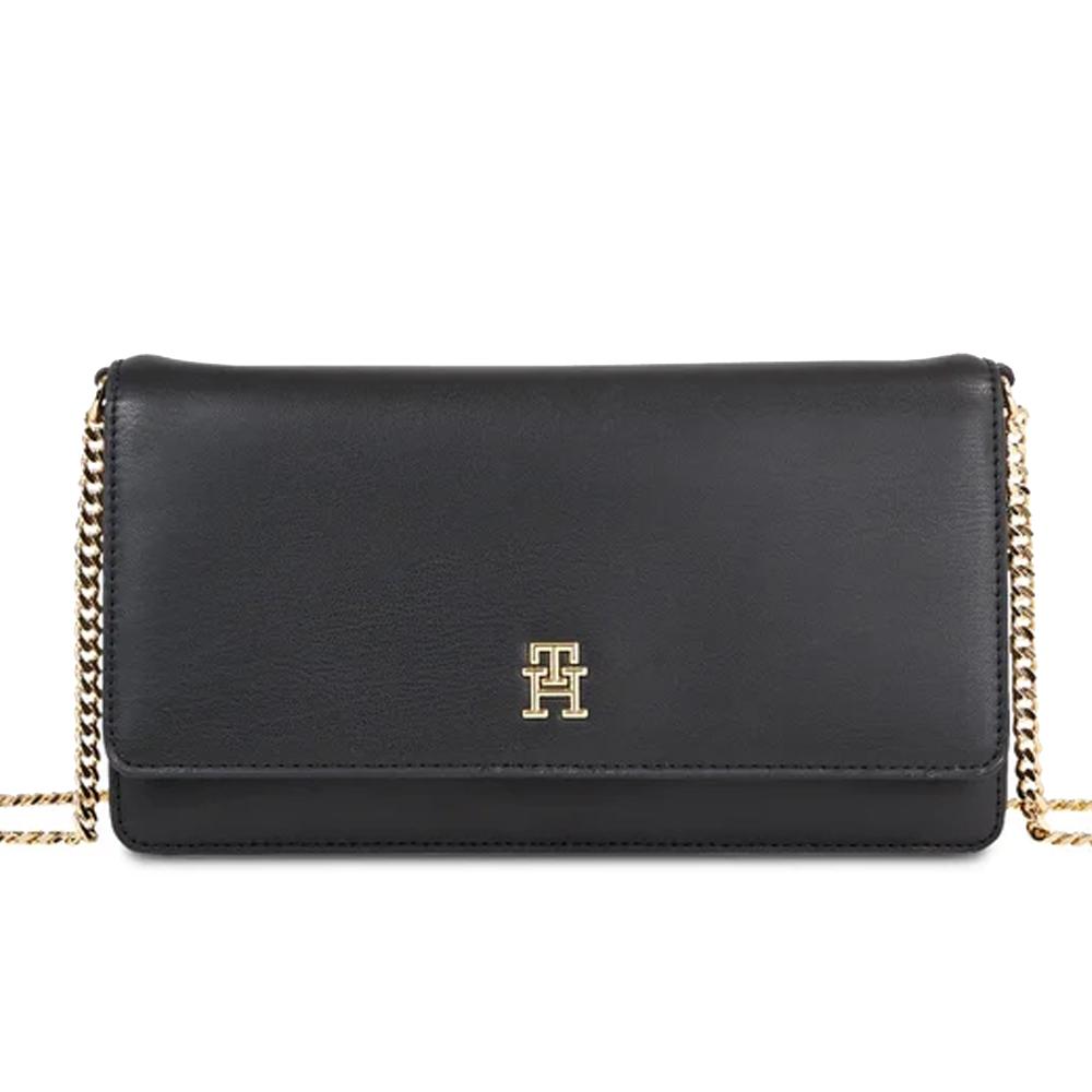 Sac Bandoulière Noir Femme Tommy Hilfiger Refined Chain pas cher