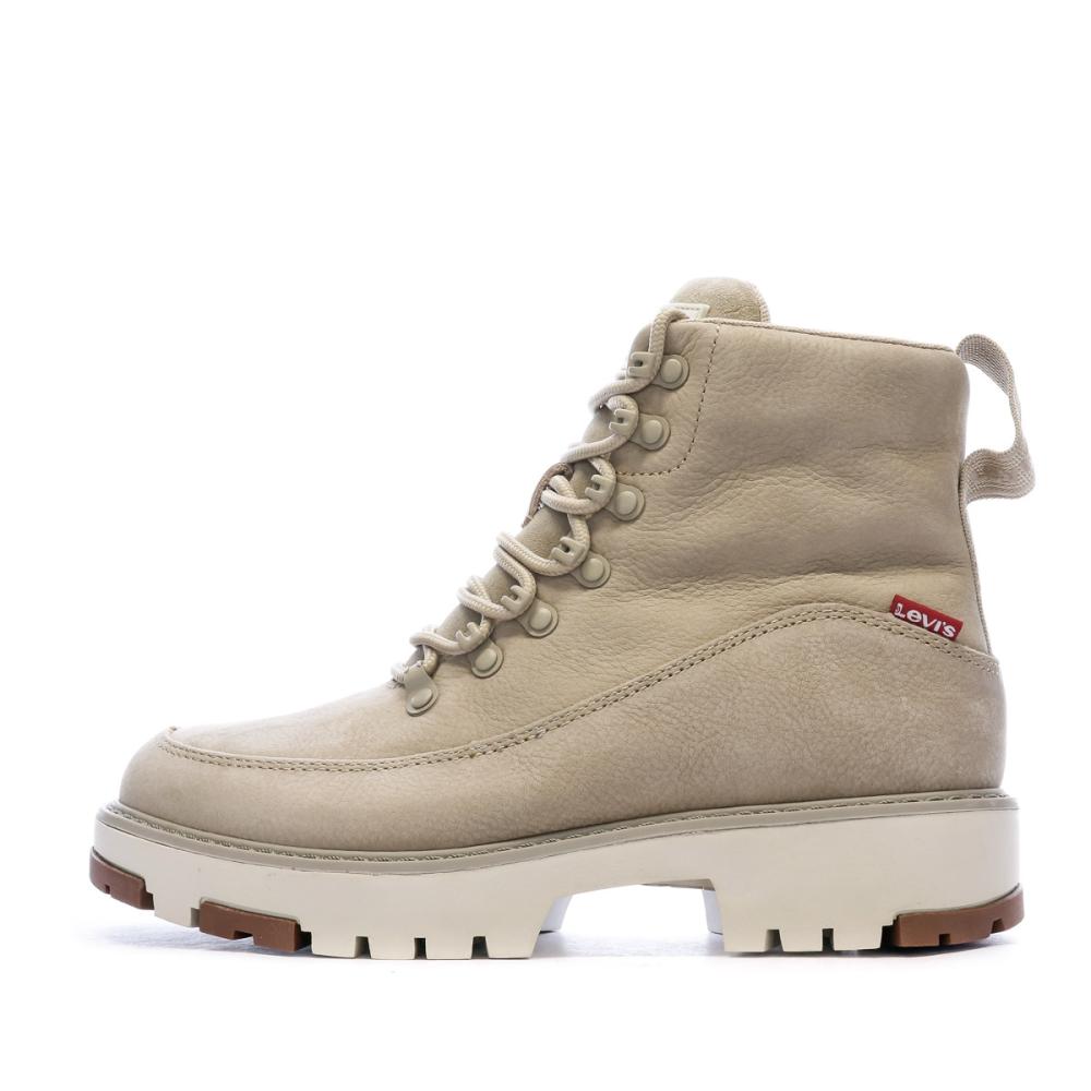 Boots Beige Femme Levi's Solvi High pas cher