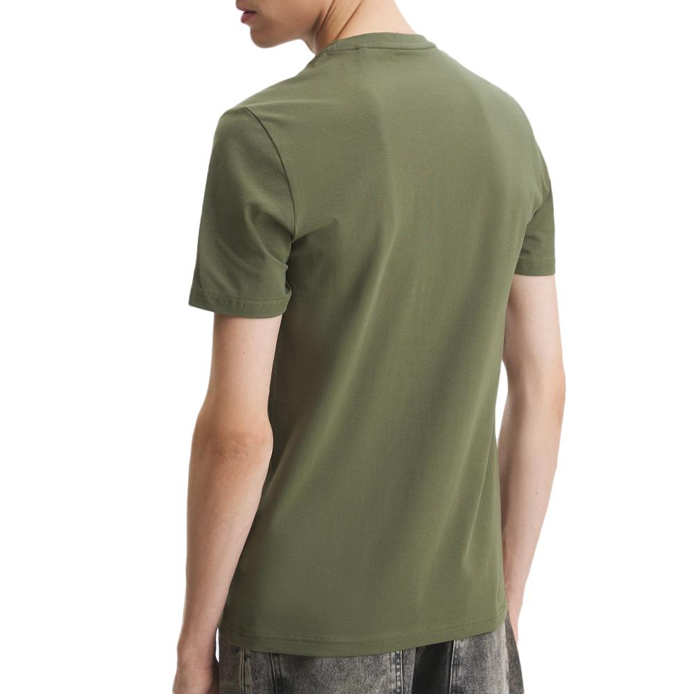 T-shirt Kaki Homme Guess Shaded vue 2