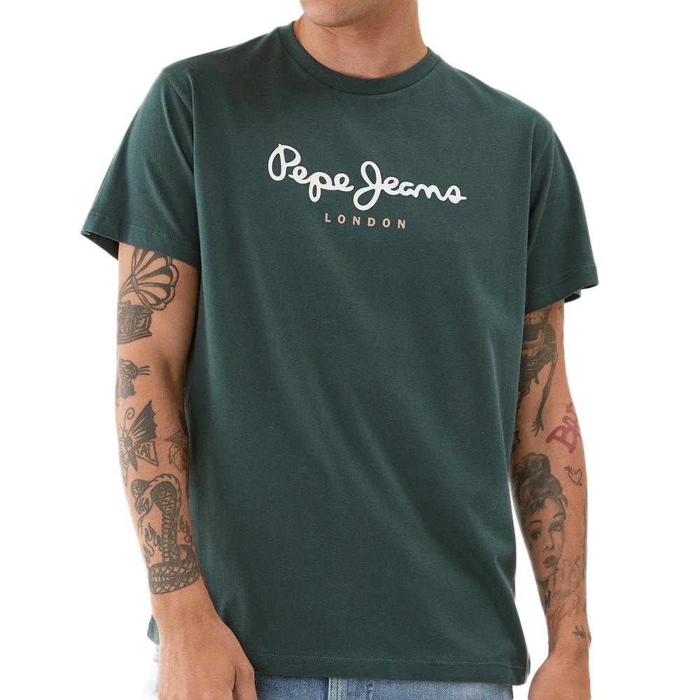 T-shirt Vert Foncé Homme Pepe jeans Eggo N pas cher