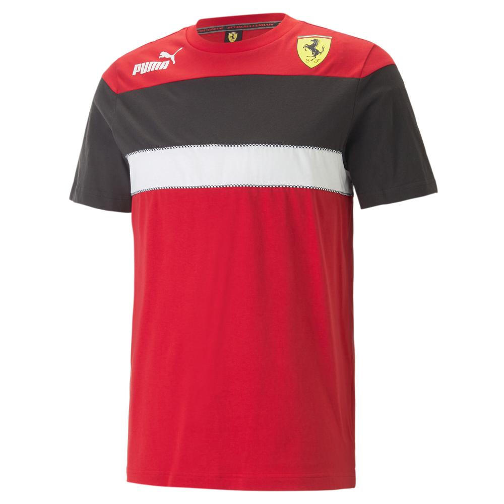 T-shirt Noire/Rouge Homme Puma Ferrari Race pas cher