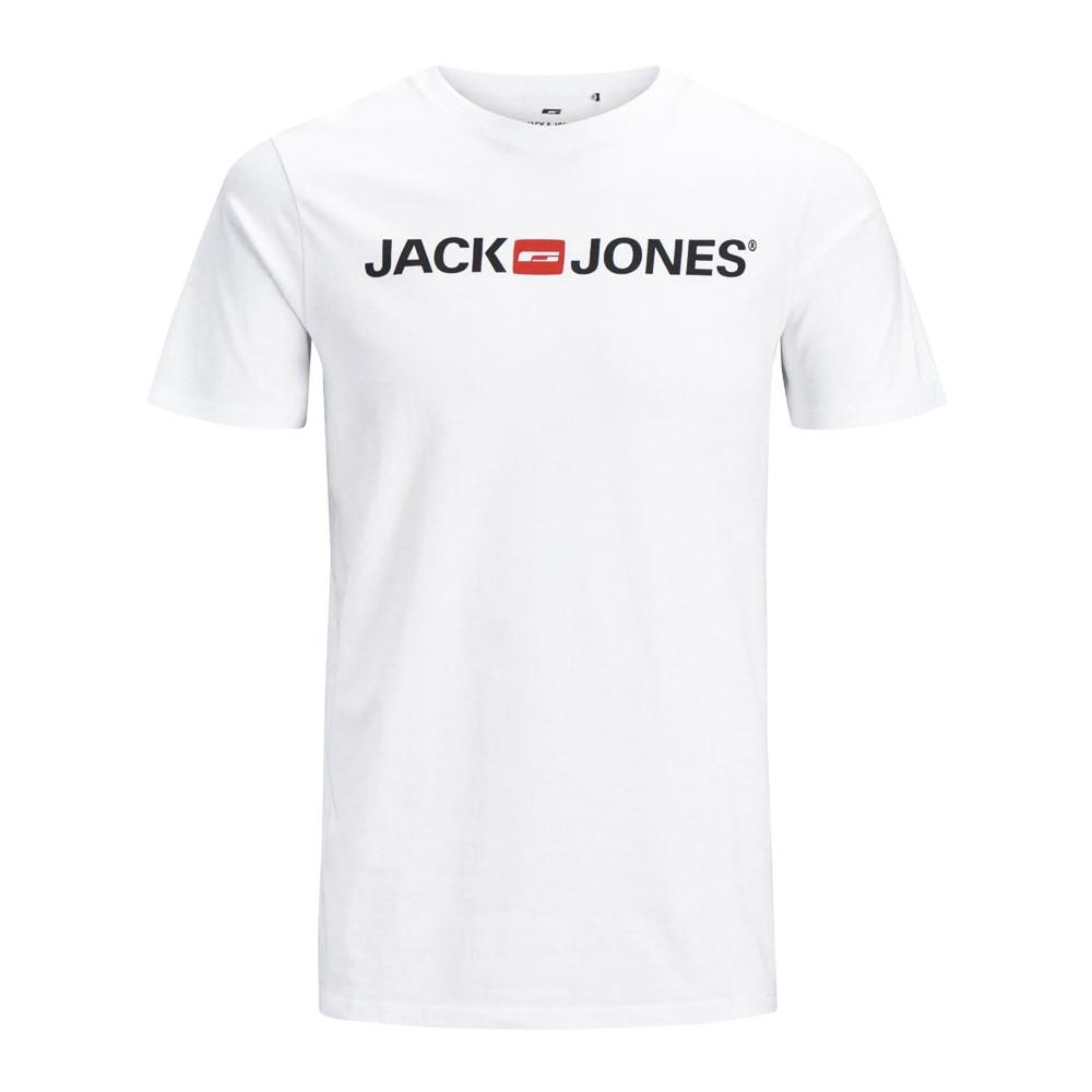 T-shirt Blanc Garçon Jack & Jones Neck pas cher