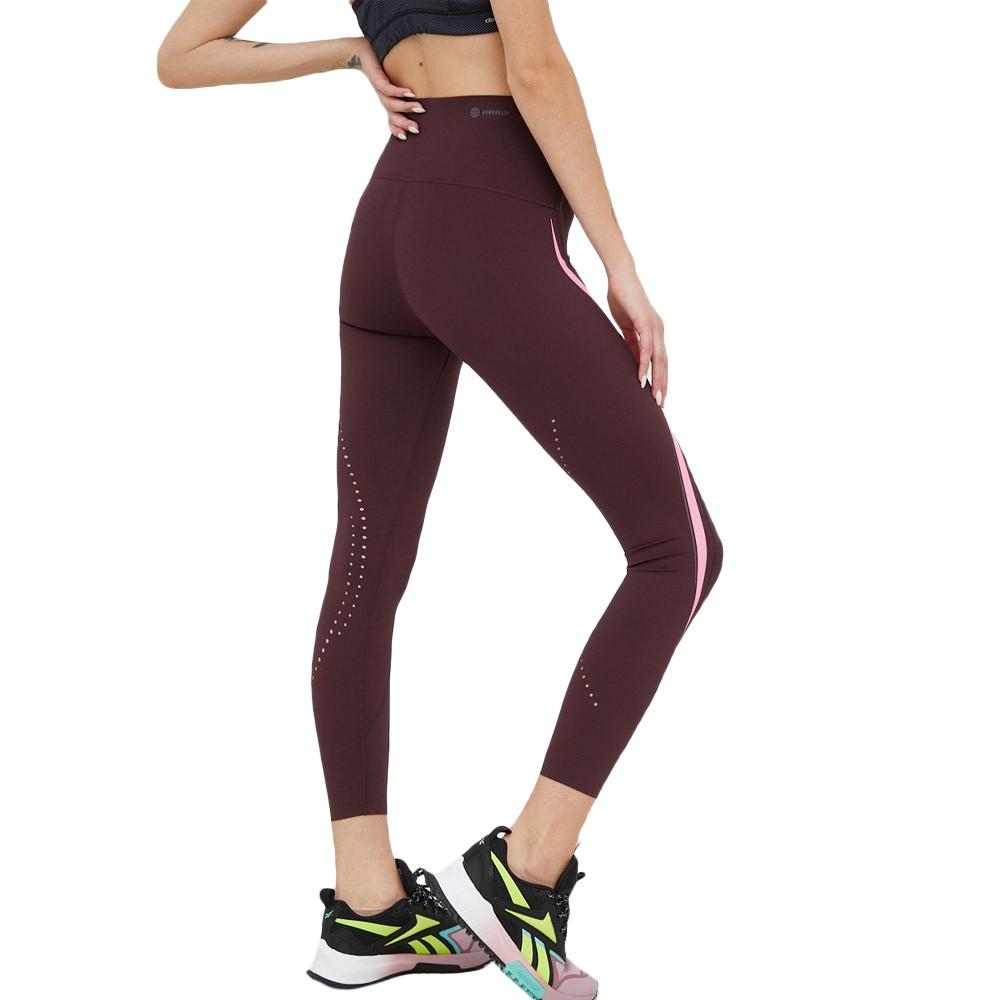 Legging de Sport Bordeaux Femme Adidas Luxe vue 2