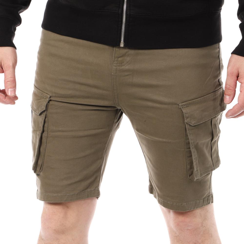 Short Cargo Kaki Homme La Maison Blaggio VEGALIA pas cher