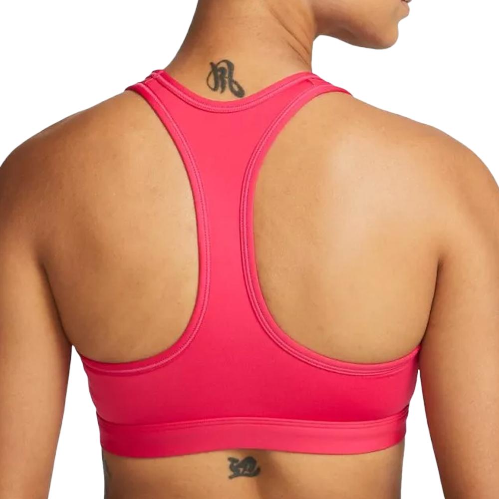 Brassière de Sport Rose Femme Nike SWSH MED vue 2