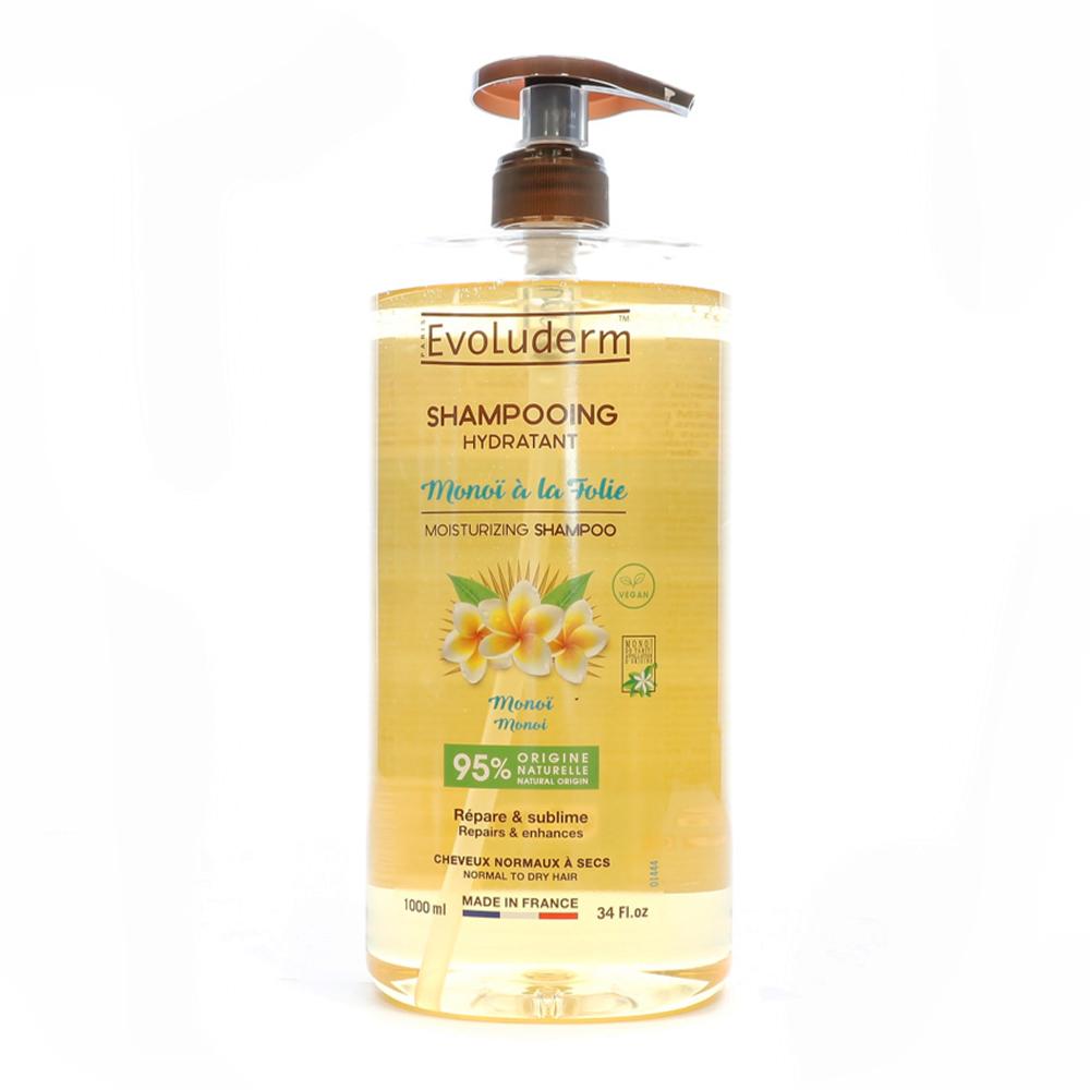 Shampooing Hydratant Monoï EVOLUDERM  1L pas cher