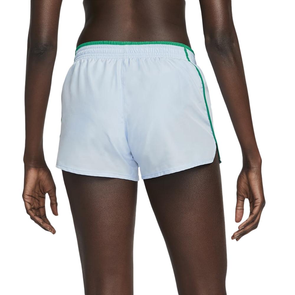 Short de Sport Bleu/Vert Femme Nike Run vue 2