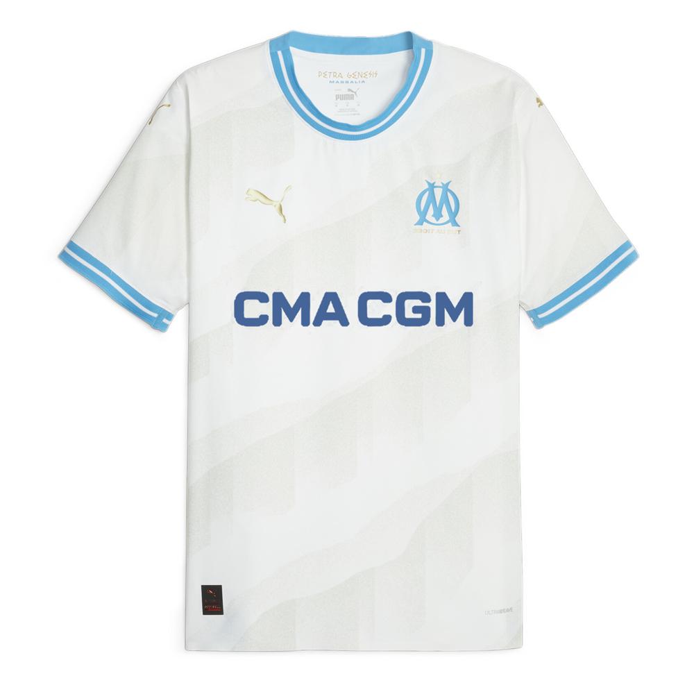 OM Maillot Authentique Domicile Blanc Bleu Homme Puma 23 24 Espace des marques