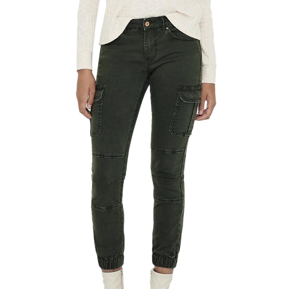 Pantalon Cargo Kaki Femme Only Missouri pas cher