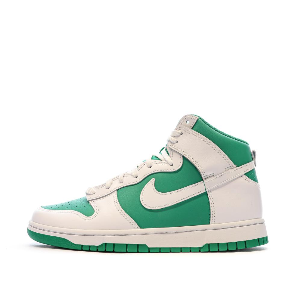 Baskets Blanches/Vertes Homme Nike Dunk pas cher