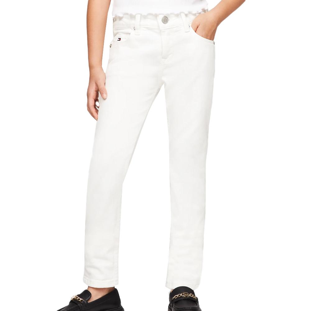 Jean Slim Blanc Fille Tommy Hilfiger Nora pas cher