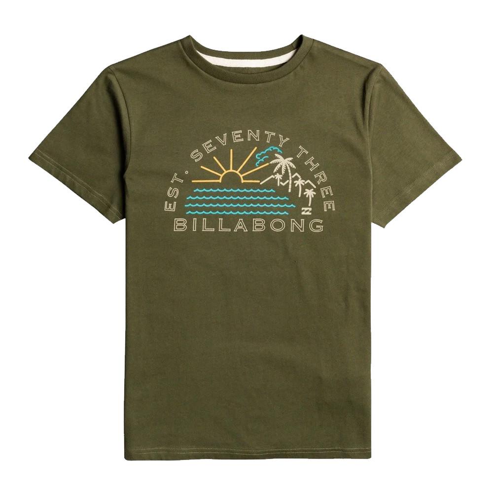 T-shirt Kaki Garçon Billabong Isla Vista pas cher