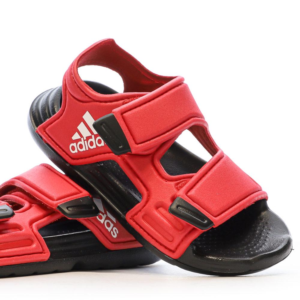 Sandales Rouge/Noire Garçon Adidas Altaswim vue 7