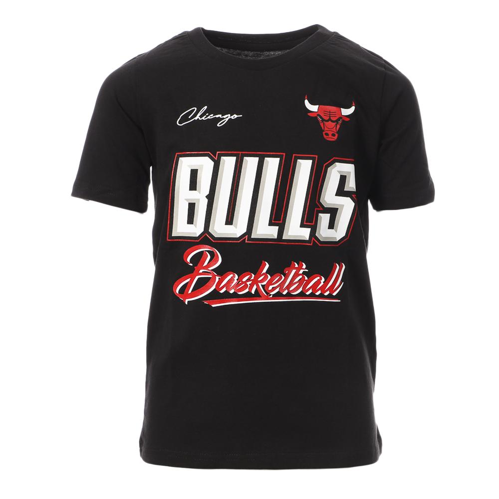 T-shirt Noir/Blanc Garçon NBA Chicago Bulls pas cher