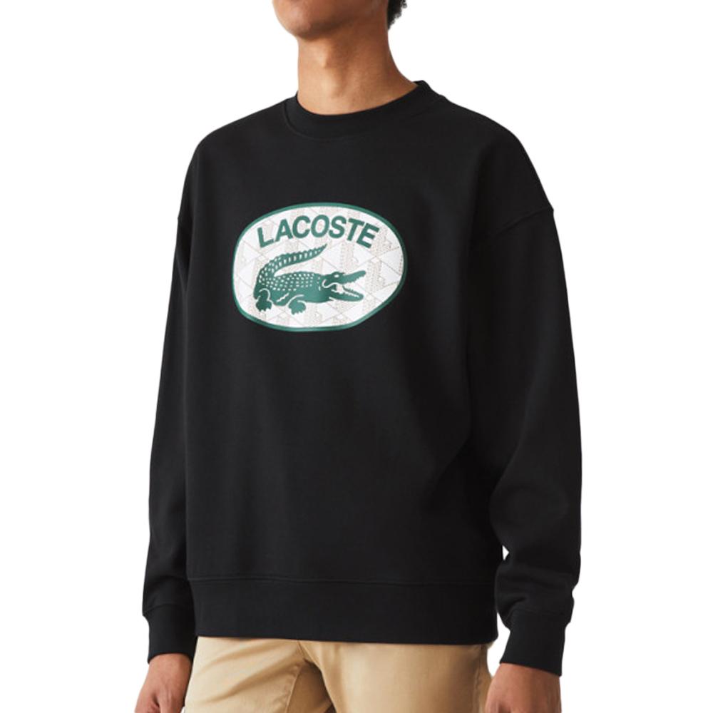 Sweat Noir Homme Lacoste Sweatshirt SH2524 pas cher