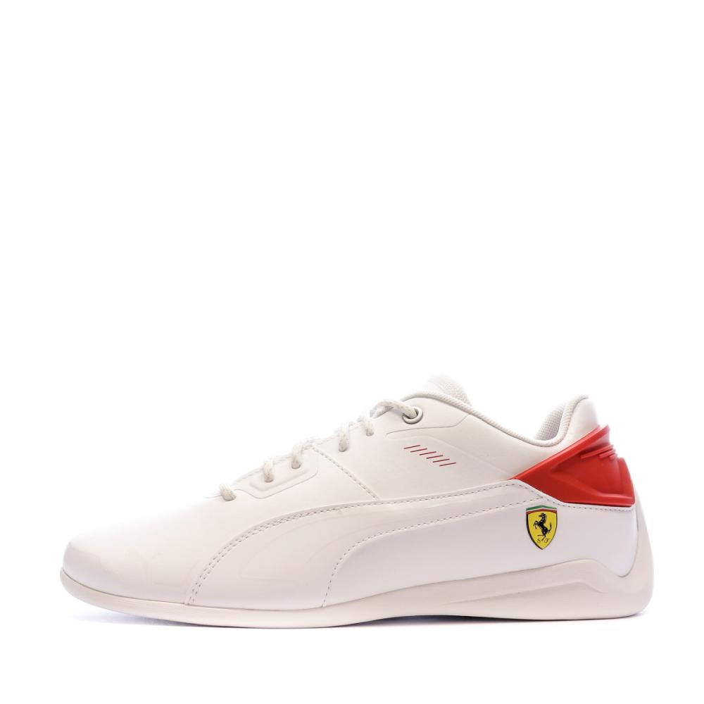 Baskets Blanche Homme Puma Ferrari Drift Delta pas cher