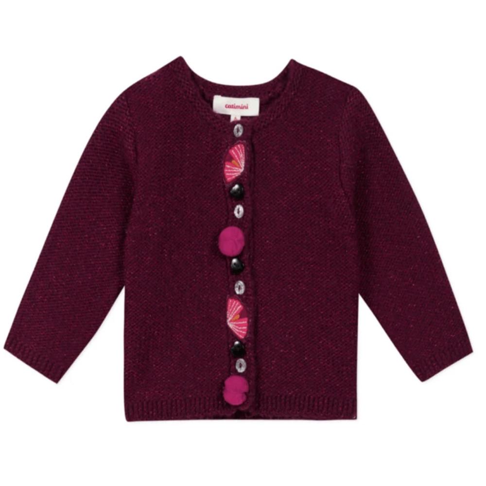 Gilet Bordeaux Bébé/Fille Catimini CR18043 pas cher