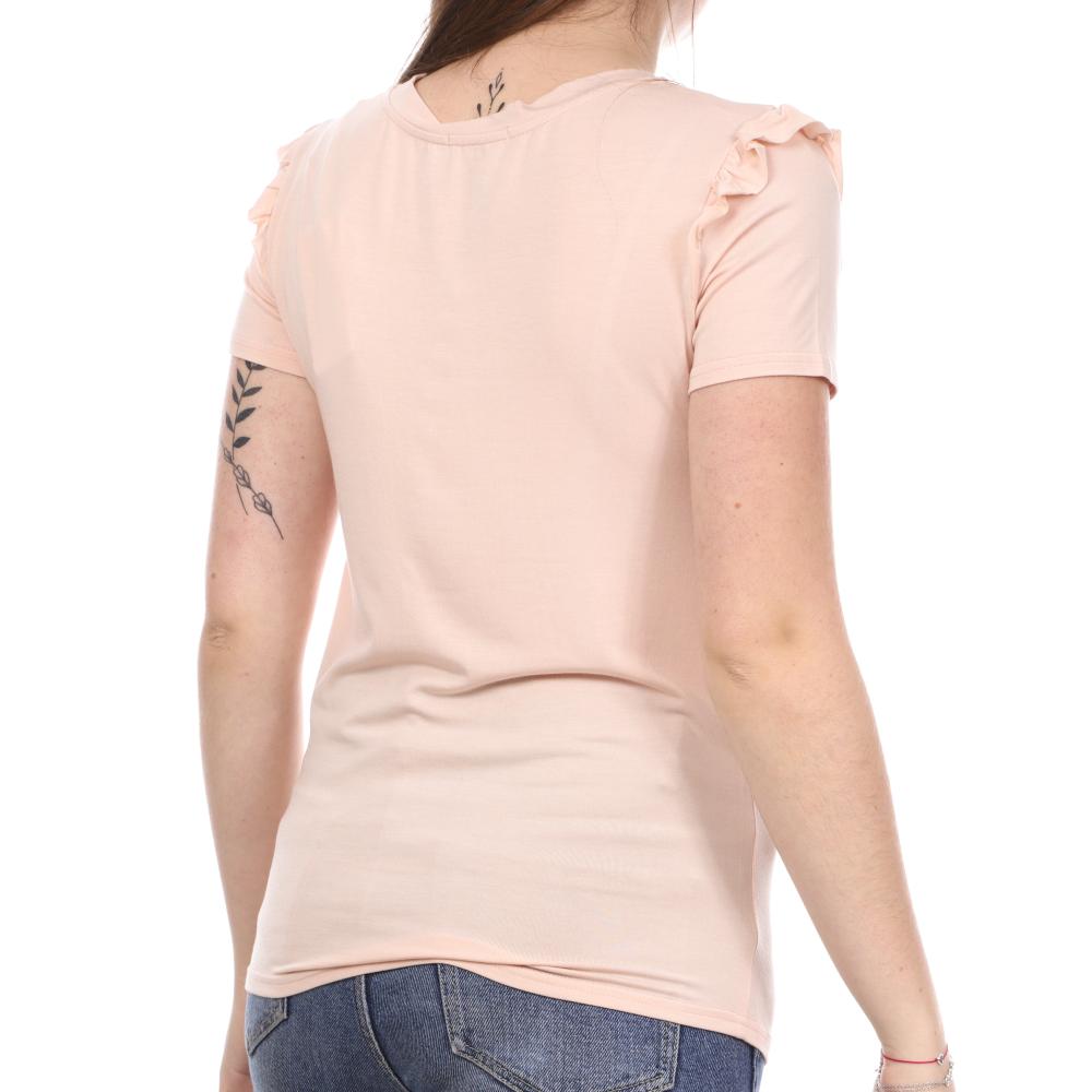 T-shirt Rose Femme Teddy Smith Tolan vue 2