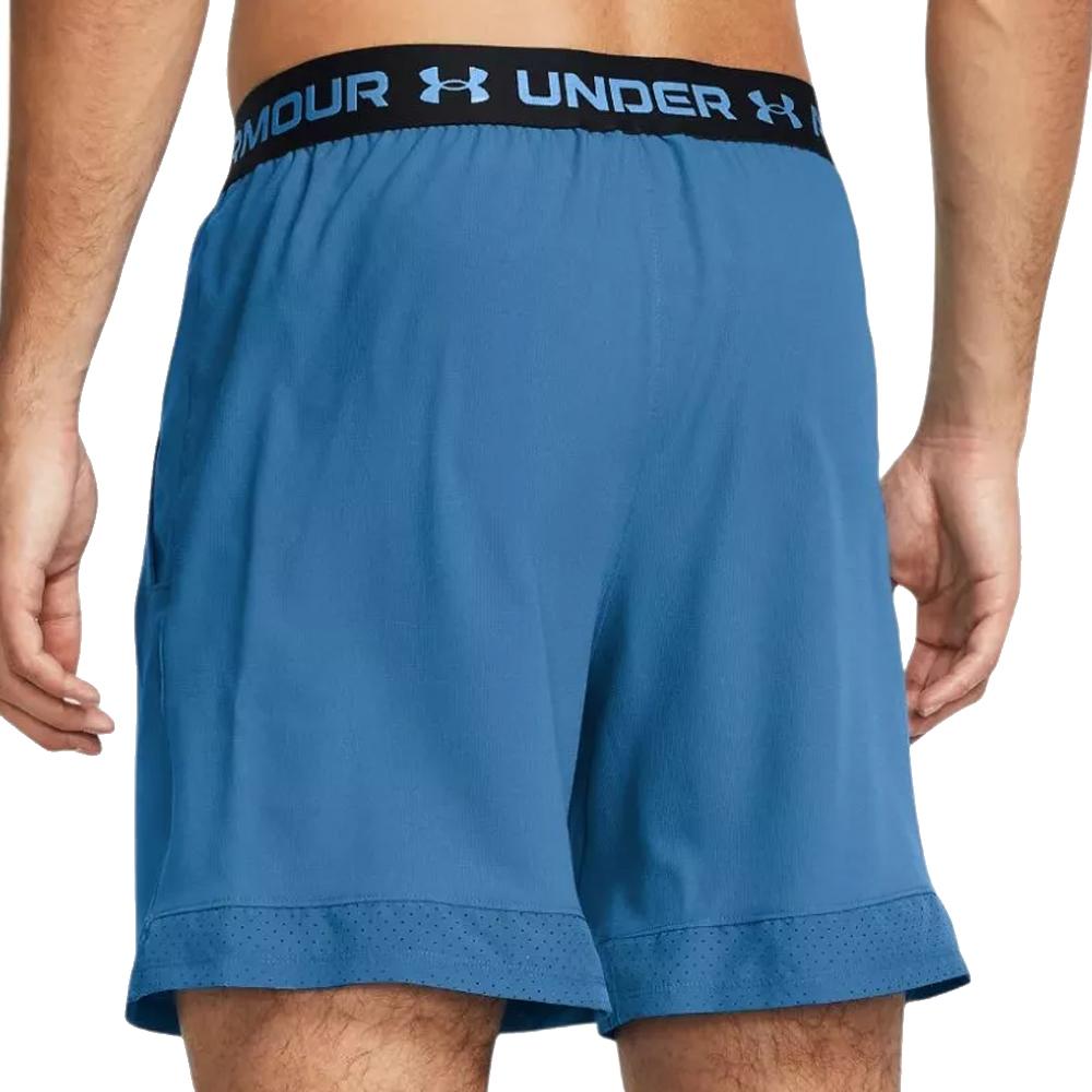 Short de Running Bleu Homme Under Armour Vanish Woven vue 2