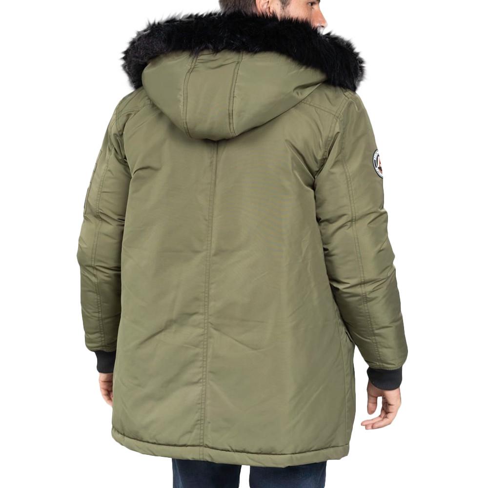 Parka Kaki Homme Deeluxe Sharkson vue 2