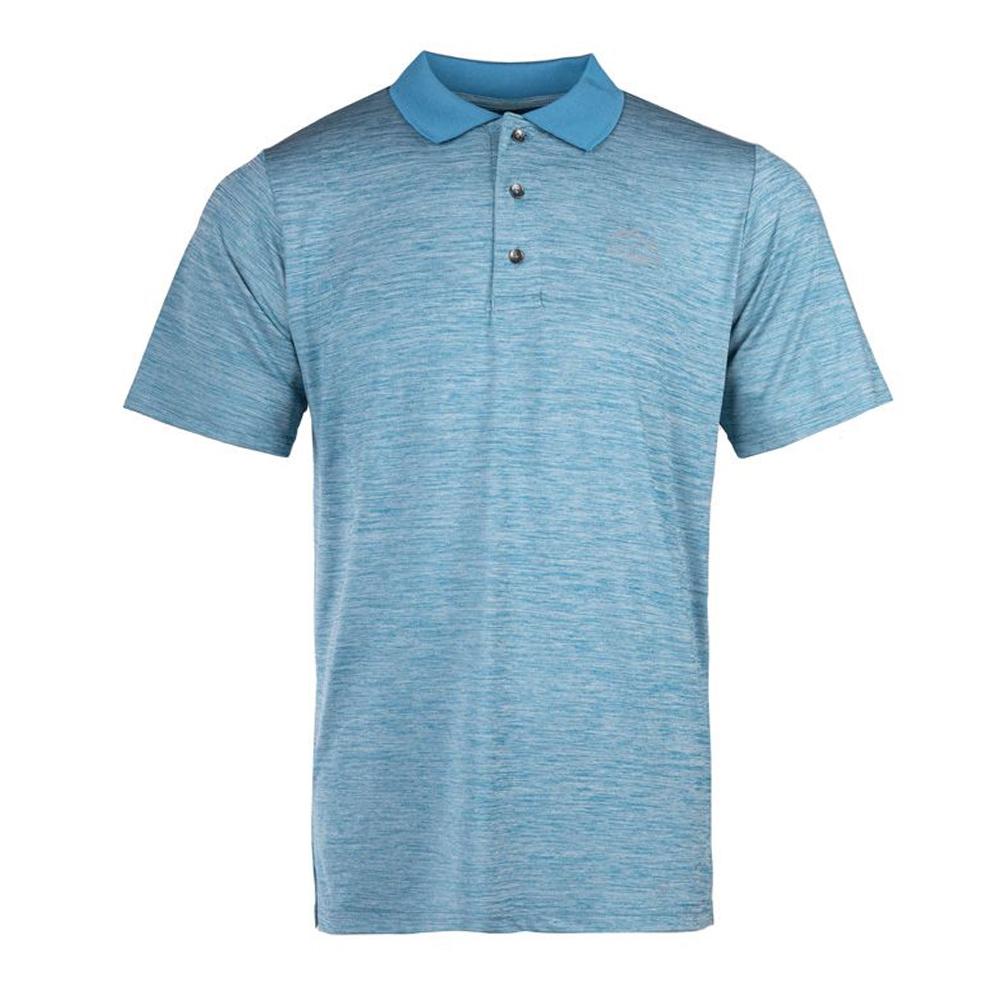 Polo Bleu Chiné Homme Best Mountain RANDO 107 pas cher