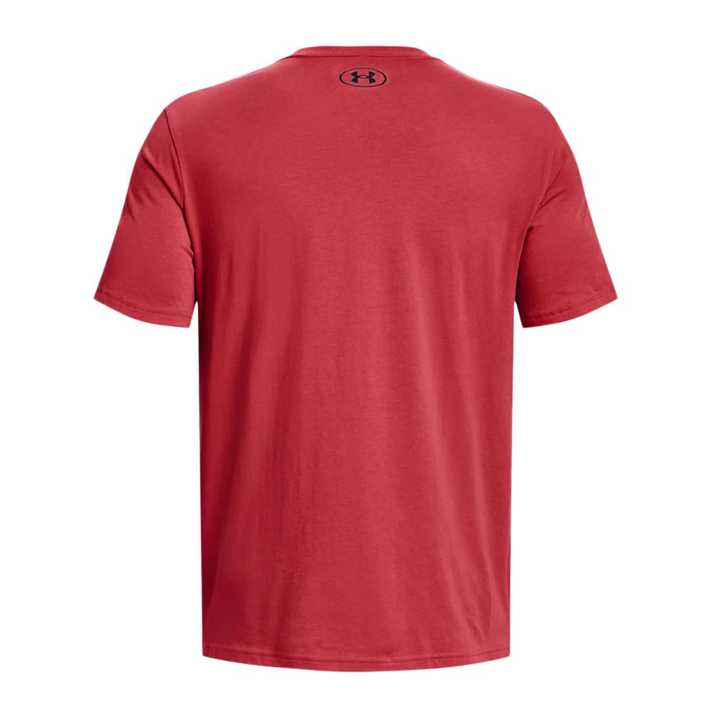 T-shirt Rouge Homme Under Armour Logo vue 2