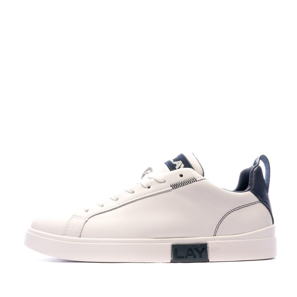 Baskets Blanc/Marine Homme Replay Polaris pas cher