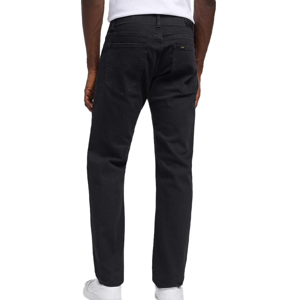 Jean Straight Fit Noir Homme Lee L72BTNRM vue 2