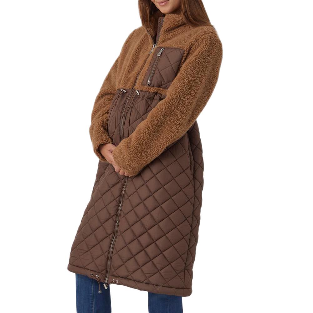 Manteau Marron Femme Mamalicious Theodora pas cher