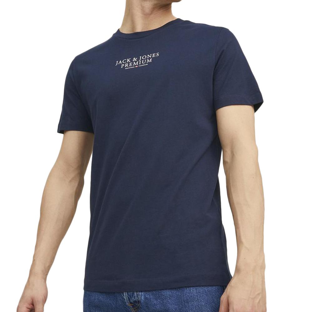 T-shirt Marine Homme Jack & Jones Bluarchie pas cher