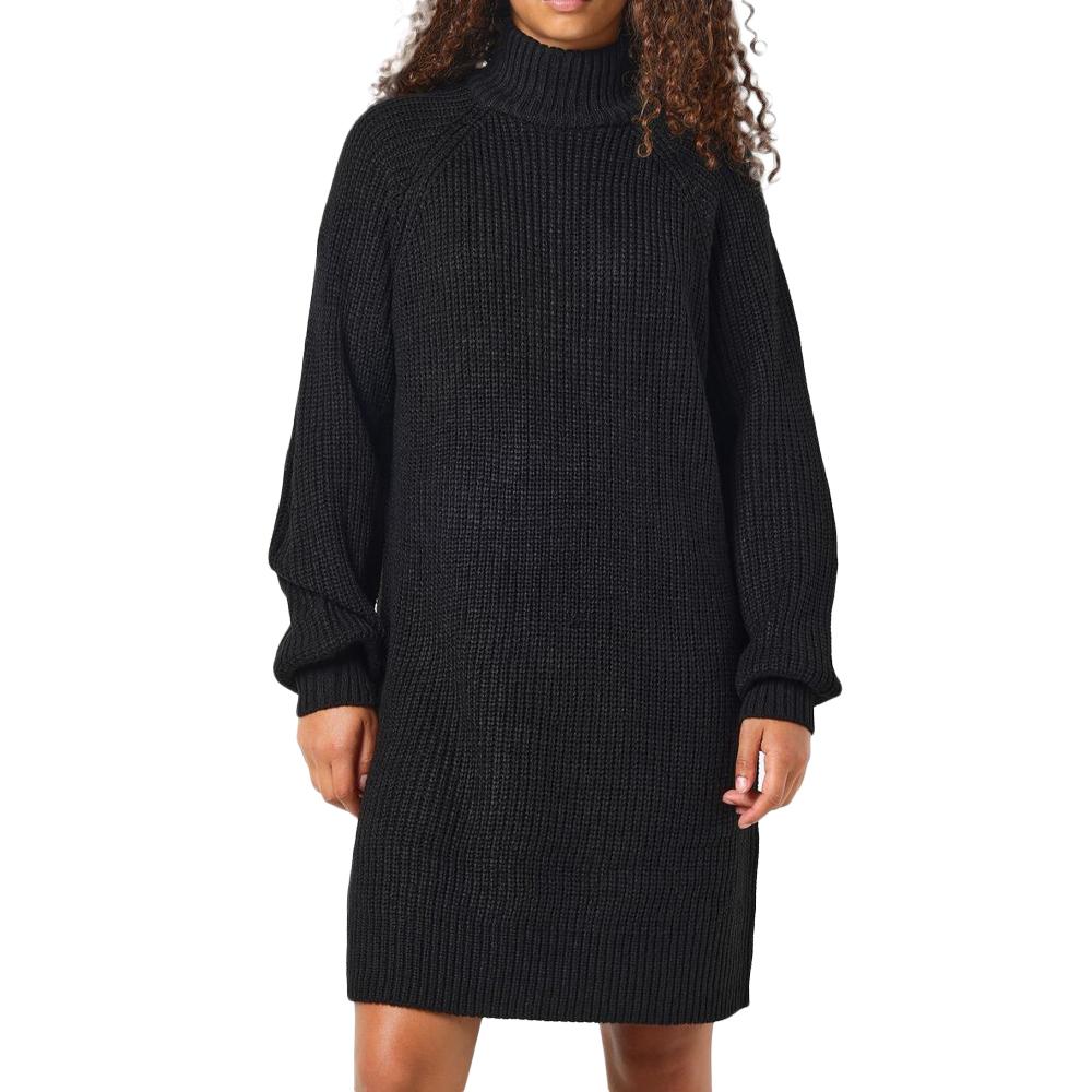 Robe Pull en Maille Noir Femme Noisy May Timmy pas cher