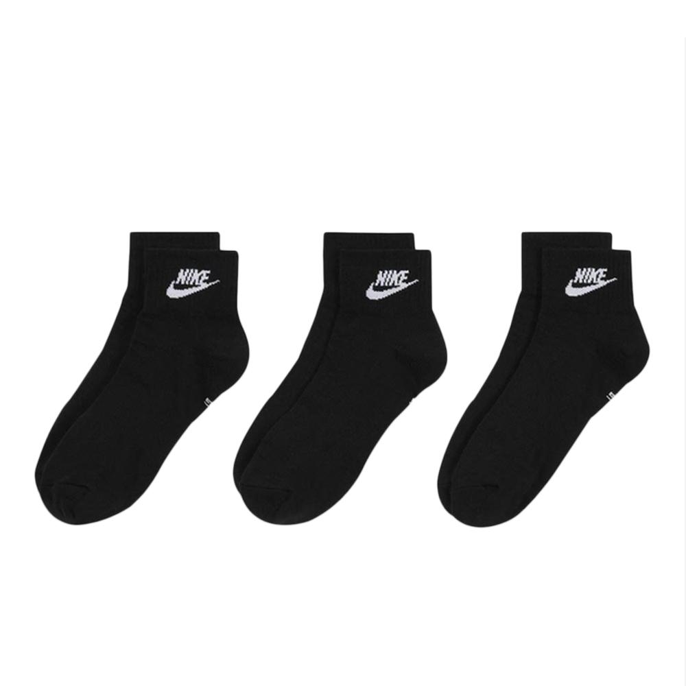 X3 Paires de Chaussettes Noir Nike Everyday Essential pas cher