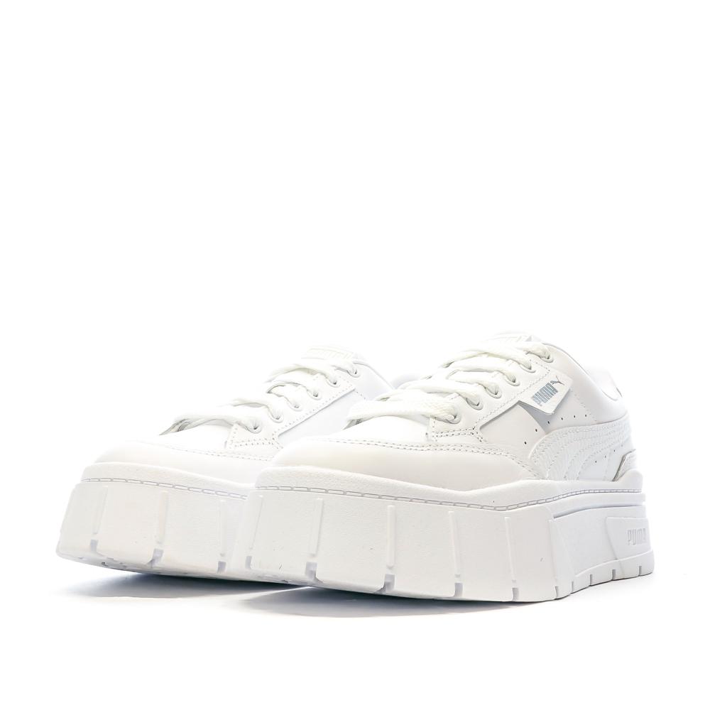 Baskets Blanches Femme Puma 384412-01 vue 6