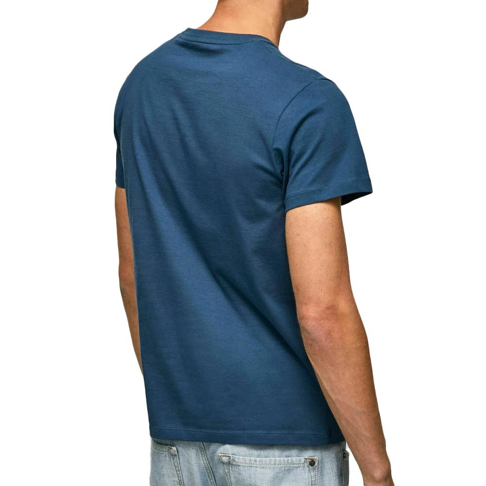 T-shirt Marine Homme Pepe jeans Raffael vue 2