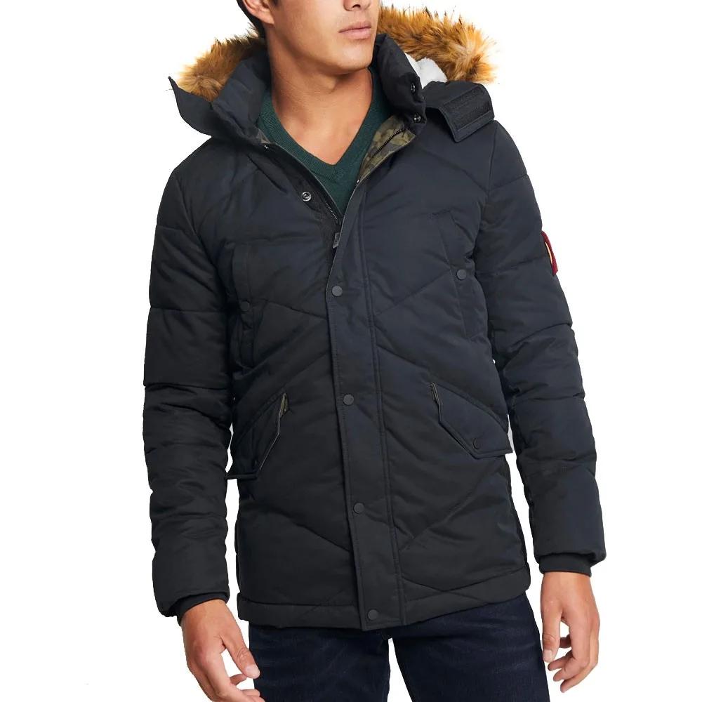 Parka Noir Homme Teddy Smith ALM pas cher