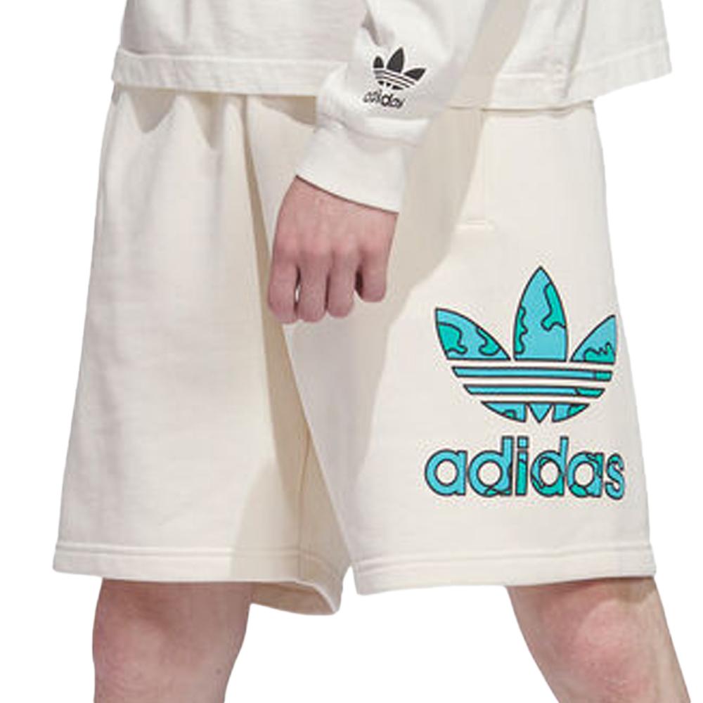 Short Écru Homme Adidas Stacked IC5562 pas cher