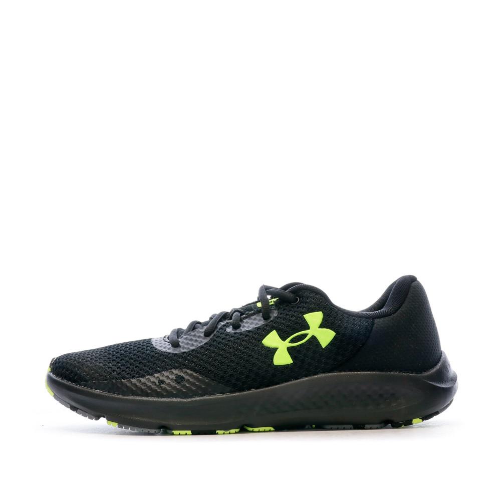 Chaussures de running Noir/Jaune Homme Under Armour Charged Pursuit 3 pas cher