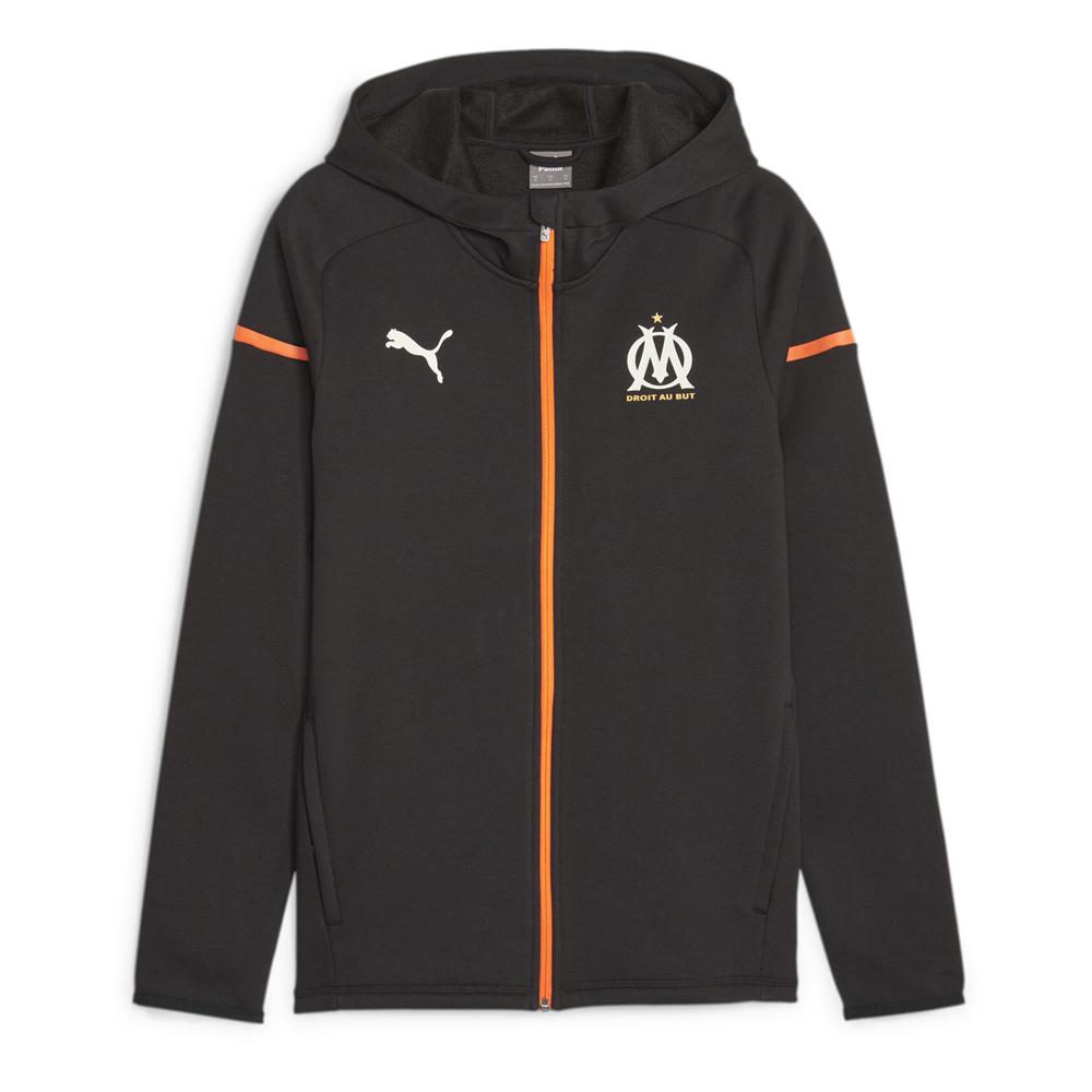 OM Vestes de Foot Noir Homme Puma 771940 pas cher