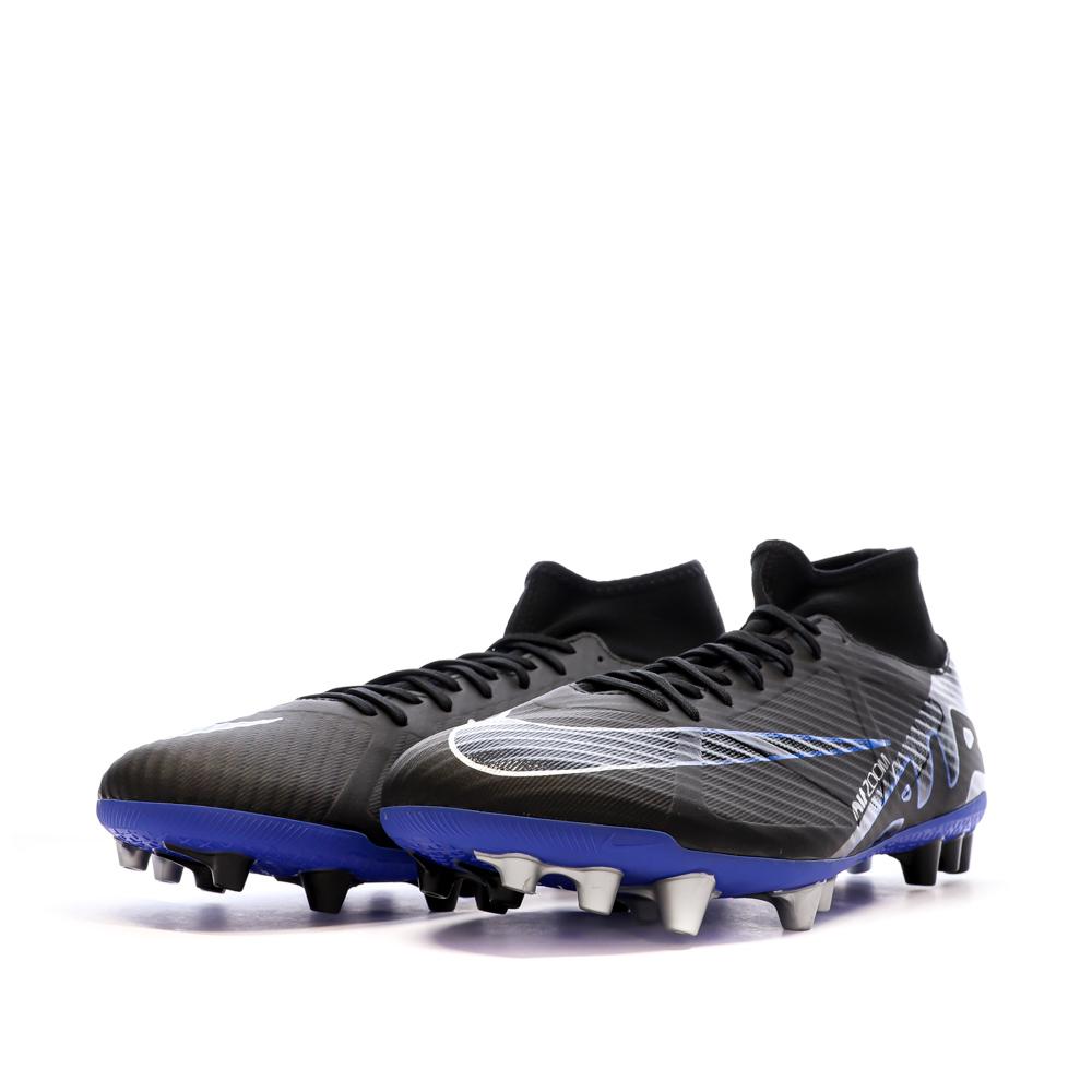 Chaussures de foot Noir/Bleu Homme Nike Zoom Superfly 9 Academy AG vue 6