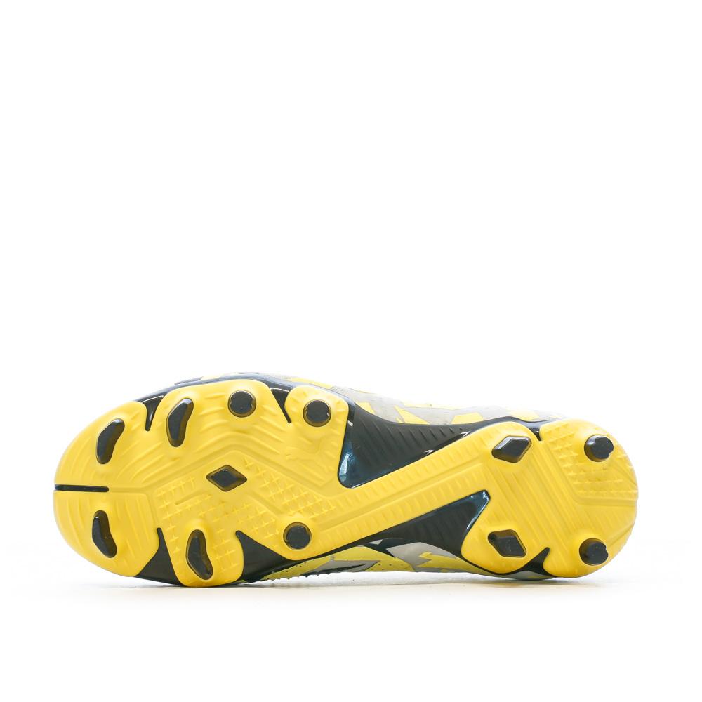 Chaussures de foot Gris/Jaune Enfant Puma Future Match FG vue 5